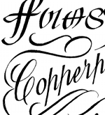 sample of calligrahic styles